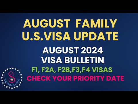 August 2024 [F1,F2A,F2B,F3,F4] Visa Bulletin Update. Check if a Visa is Ready for You Next Month.