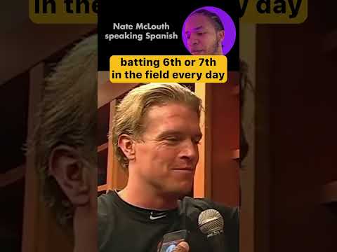 Nate McLouth speaking SPANISH - guess where he learned