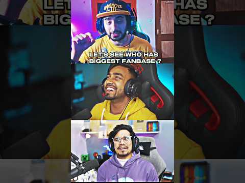 LET'S SEE WHO HAS BIGGEST FANBASE? #yessmartypie #himlands #gamerfleet #technogamerz  #shorts