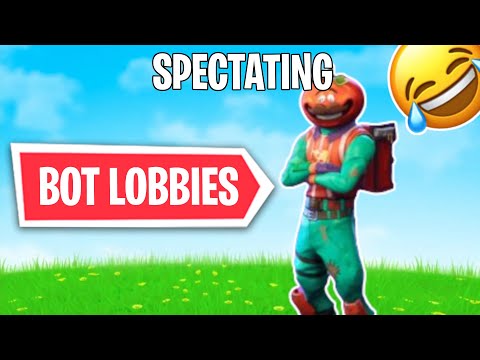 I *SPECTATED* A GAME WITH 100 BOTS - FORTNITE