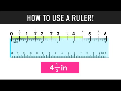 HOW TO USE A RULER TO MEASURE INCHES!