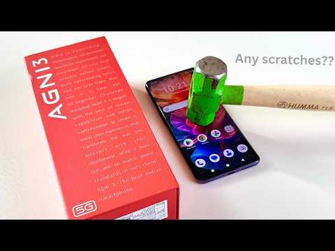 Lava Agni 3 5g Screen Scratch test