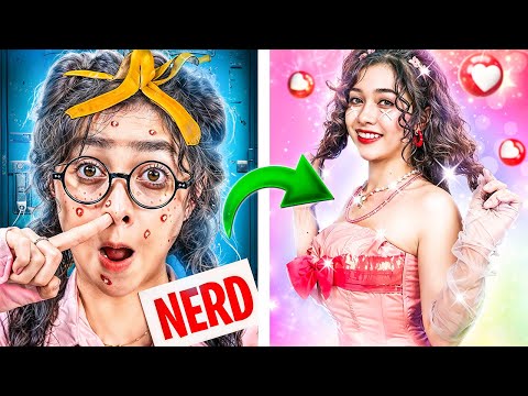 Nerd Girl Extreme Makeover To Popular Girl! I Became A Famous Singer!