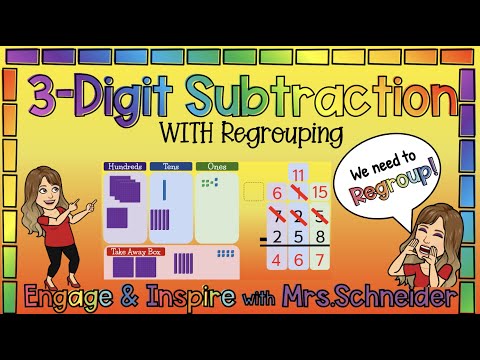 3-Digit Subtraction WITH Regrouping Google Slide Lesson