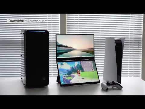 How to connect EHOMEWEI dual Stacked monitor?