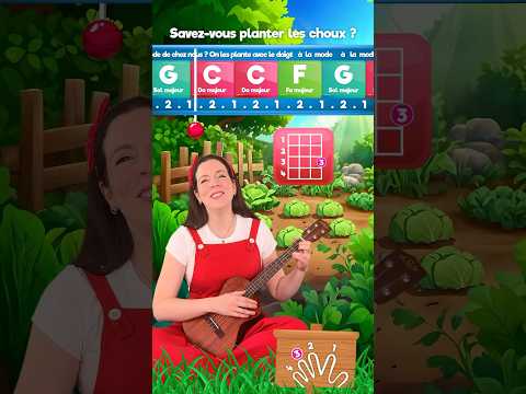 Play "Savez-vous planter les choux ?" on the ukulele #music #learning #tutorial #chords #beginner