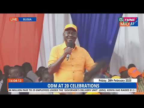 "MSINILETEE NYOKONYOKO!" RAILA ODINGA'S EXPLOSIVE SPEECH IN BUSIA TODAY!