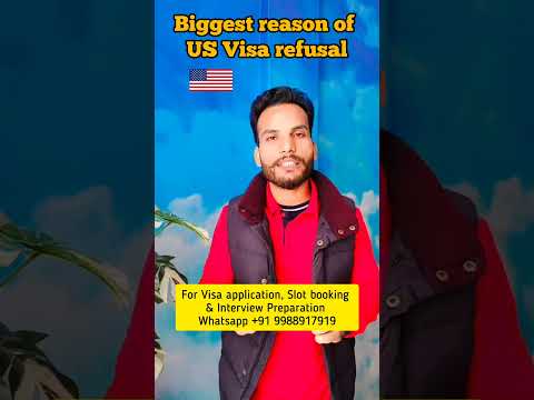 Biggest reason of US Visa refusal 🇺🇸 | US Visa application #usvisarefusal #usvisaapplication