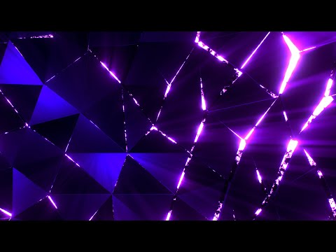 Geometric Bright Neon Triangular Background video | Footage | Screensaver