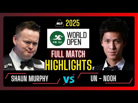 Shaun Murphy vs Thepchaiya Un-Nooh Full Highlights | Weide Cup Snooker World Open 2025 |#snooker2025