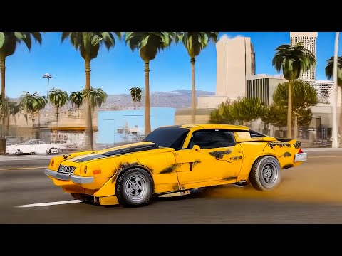 Transformers 1 Movie Classic Camaro Bumblebee Vehicle Car Robot Toy