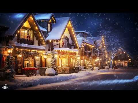 Relaxing Christmas Ambience Meditative Music | Winter Christmas Village Scene