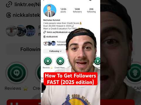 How To Get 100K Instagram Followers FAST in 2025 #shorts