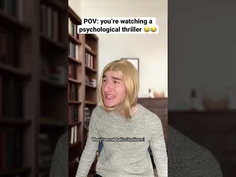 Psychological thriller trailers be like #shorts #funny #comedy