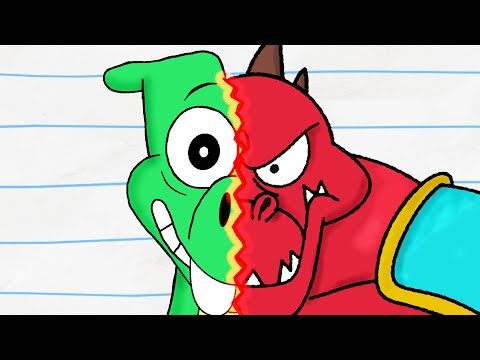 DINO SPLIT! 🔴🦖 | Boy & Dragon | Cartoons for Kids