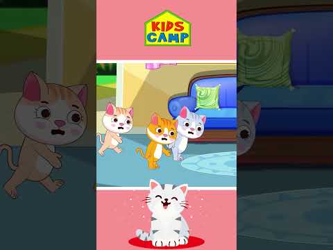 😽😽😽 Three Little Kittens Lost their MITTENS 😱 #shorts #kidssong