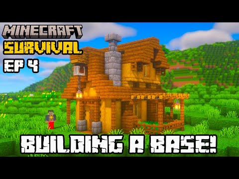 Building A Base in MineCraft Survival!