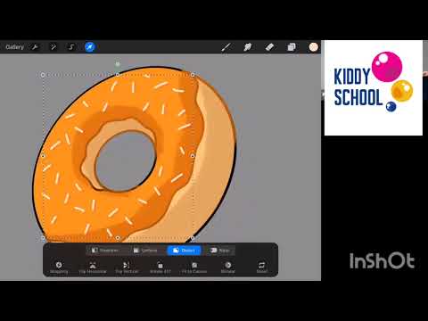 Drawing a Donut in Procreate | Kiddy School