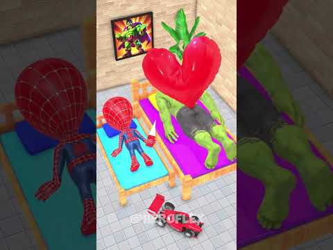 Lil Spidey vs. The Stinky Balloon Attack! 🤢🎈 #shorts #funnyanimation