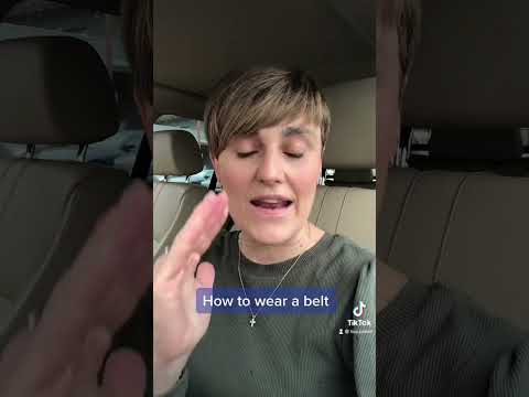 How to wear a belt