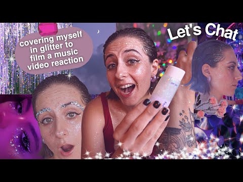 GRWM | covering myself in glitter for the BEJEWELED taylor swift music video reaction