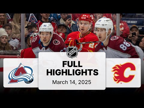 NHL Highlights | Avalanche vs. Flames | March 14, 2025