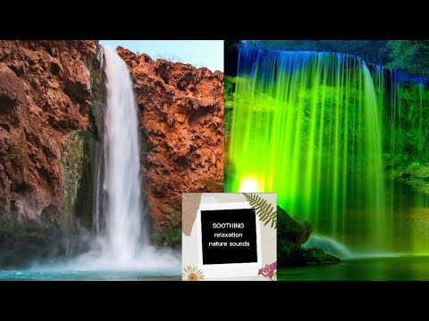 RELAXING MUSIC WATERFALLS AND RAIN