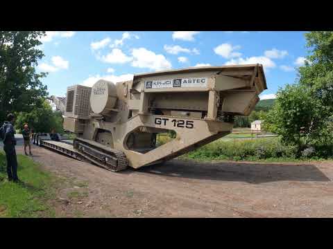 Moving a rock crusher