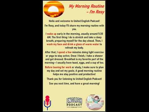 Sleeping English learning | Learning English through Podcast | My Morning Routine #english