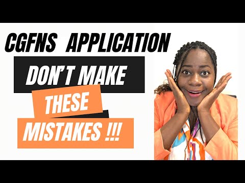 Do Not Make These CGFNS Online Application Mistakes