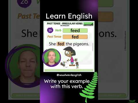 Past Tense of FEED in English ✅ English Pronunciation of FED | Learn English Irregular Verbs