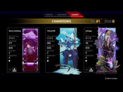 Very fast win in Apex Legends