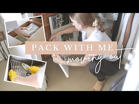 PACK WITH ME | Packing & Cleaning Before We Move!