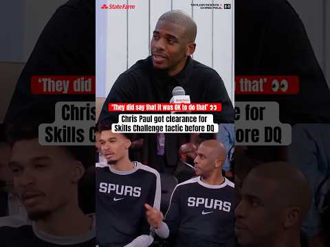 Chris Paul details viral Skills Challenge with Wemby that ended with DQ @statefarm