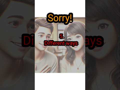 5 Easy Ways to Say Sorry in Everyday Conversations! || English Speaking Practice #speakenglish