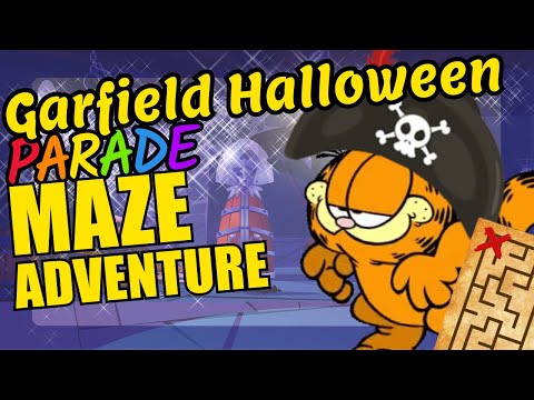 Garfiled Halloween Maze Adventure Educational Video for Kids