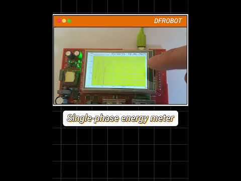 Electricity meter with touchscreen and remote access. #diyprojects  #electricitymeter  #dfrobot