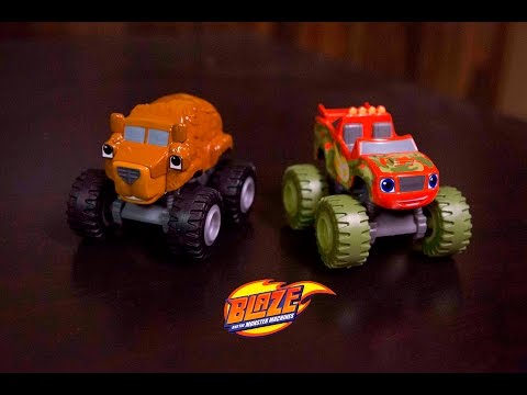 New Blaze Toys!!! Grizzly Bear Truck, Mud Racin' Blaze, & Camouflage Blaze