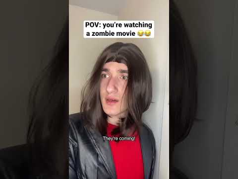 Zombie movie trailers be like #shorts #funny #comedy