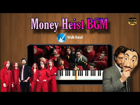 Money Heist BGM Easy Piano Tutorial | Bella Ciao | Walk Band Cover