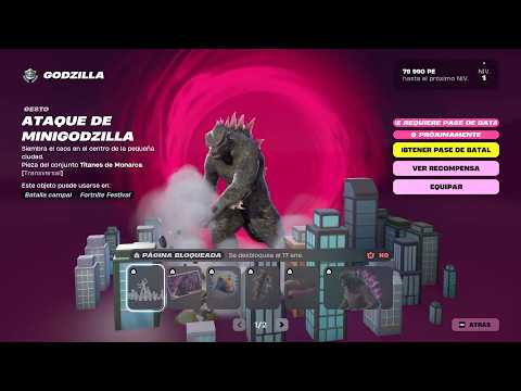 Fortnite All Godzilla Battle Pass Rewards - Chapter 6 Season 1