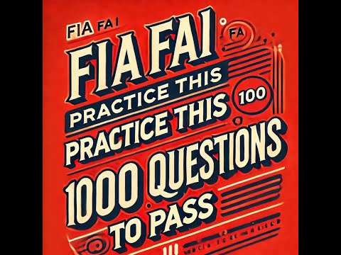 1000 Key Questions for you to pass FIA FA1