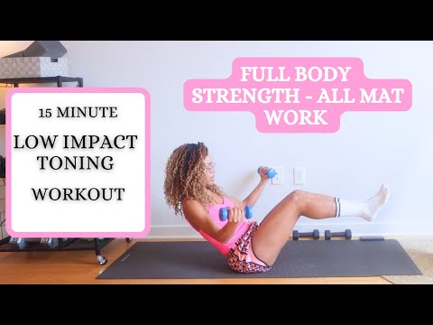 15 Min LOW IMPACT STRENGTH- BUILD MUSCLE NO JUMPING!