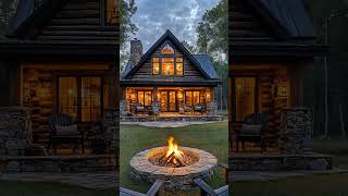 Cozy cabin ♥️  #cozy #fireplace #relax #home #cabin #cozyvibes #cozylife #dreamplace