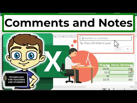 How to Use the Comments and Notes Features in Excel!