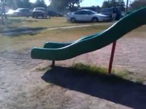 Sliding down!