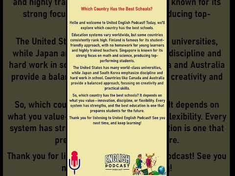 Learn English with Podcasts | Which Country Has the Best Schools | English for Sleeping #english