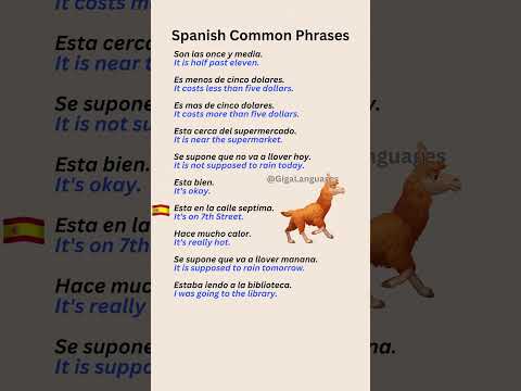 Spanish Common Expressions Part 24 #LearnSpanish #SpanishPhrases