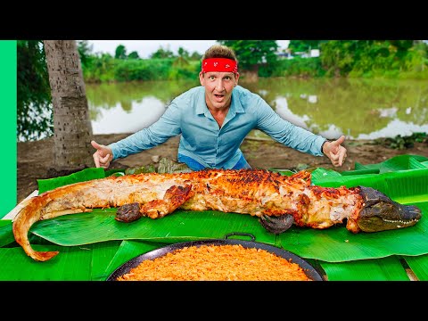 Crocodile Lechon!! Puerto Rico's Most Outrageous Food!!