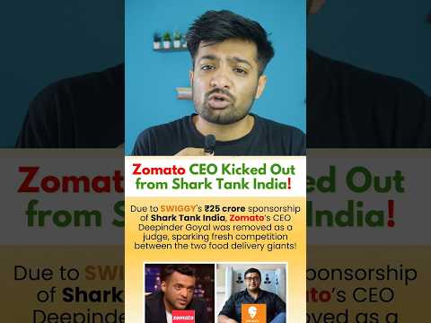 Swiggy kicked out Zomato from Shark Tank 😂 #shorts